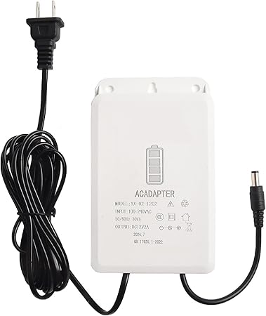 شاحن بمنفذ DC 5.5*2.1mm ومنفذ واحد بقدرة 24 واط مع خاصية مقاومة الماء وحماية متعددة ومزود طاقة غير منقطع